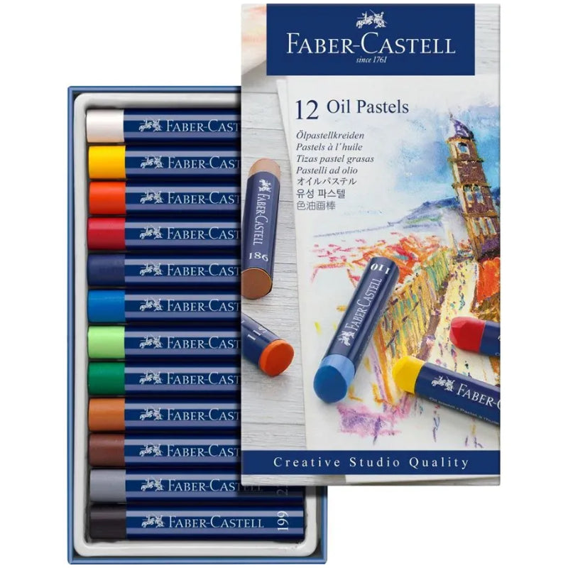12 Pastéis de Óleo - Faber-Castell