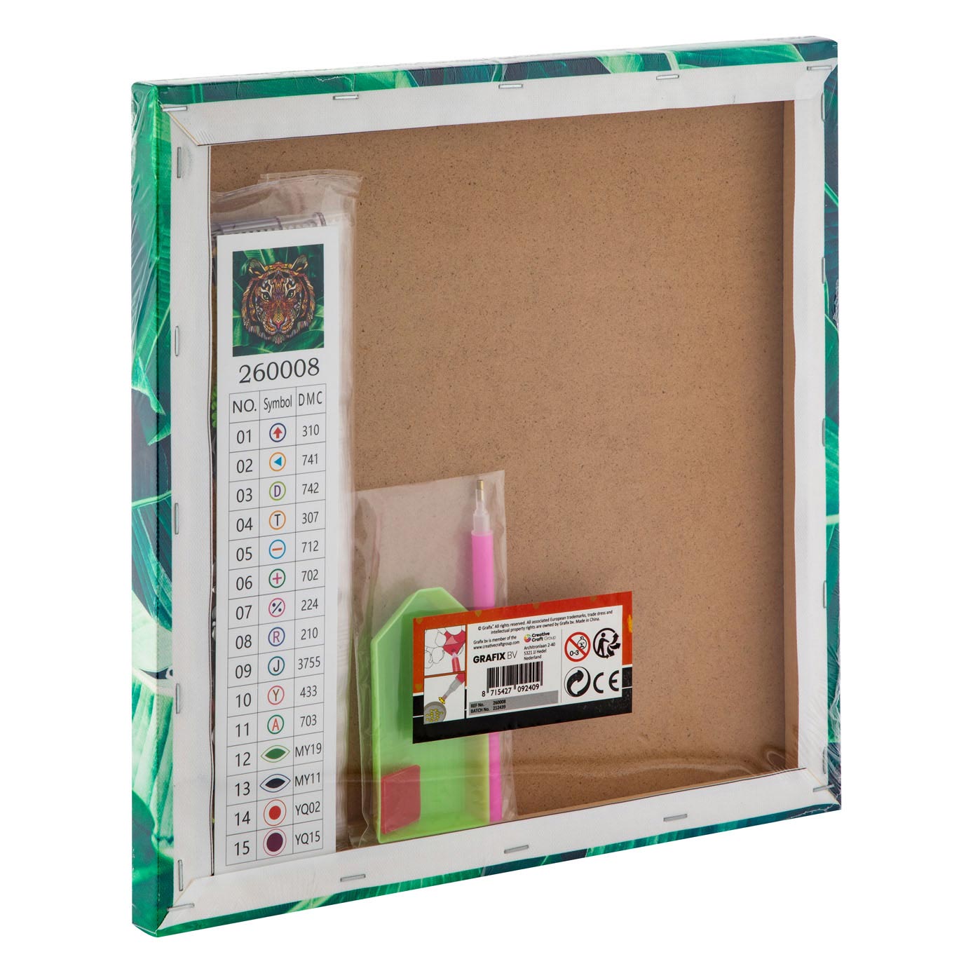 Pinta com os Diamantes – Tigre 30x30cm