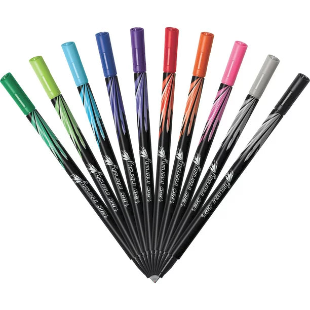 Caneta de Ponta Fina Bic Intensity 0.4mm (11 Cores)