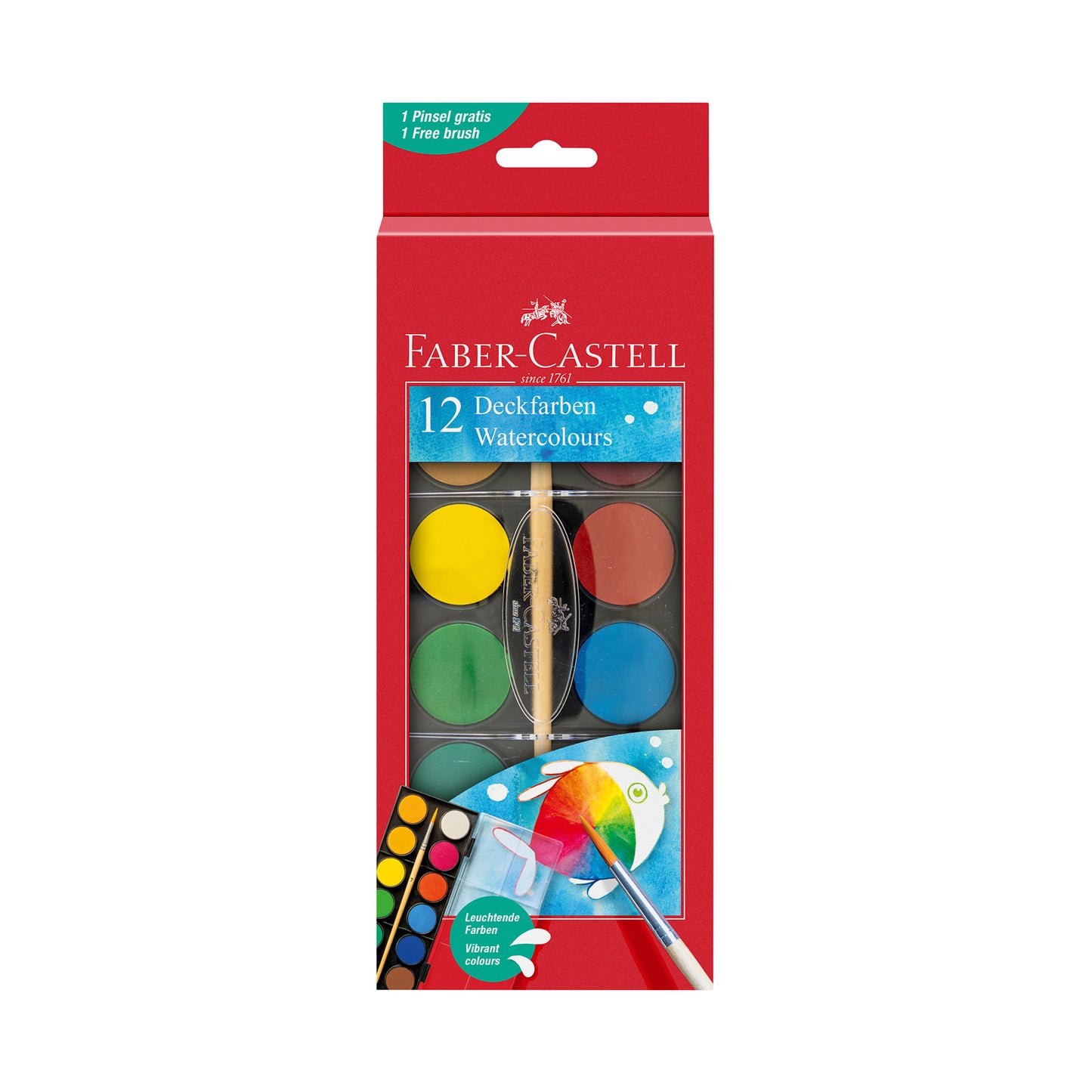 12 Tintas Aguarelas Faber-Castell