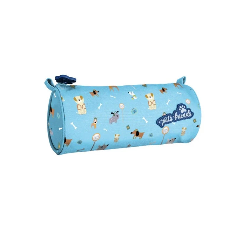 Estojo Redonda Dog Person Blue - 21cm