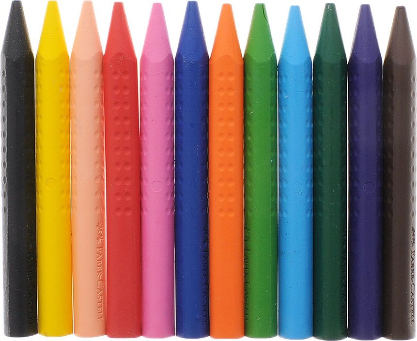Caixa 12 Lápis de Cera Grip Standard Faber-Castell
