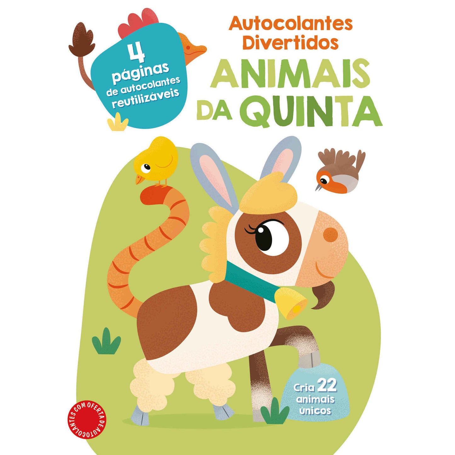 Animais da Quinta Autocolantes Divertidos