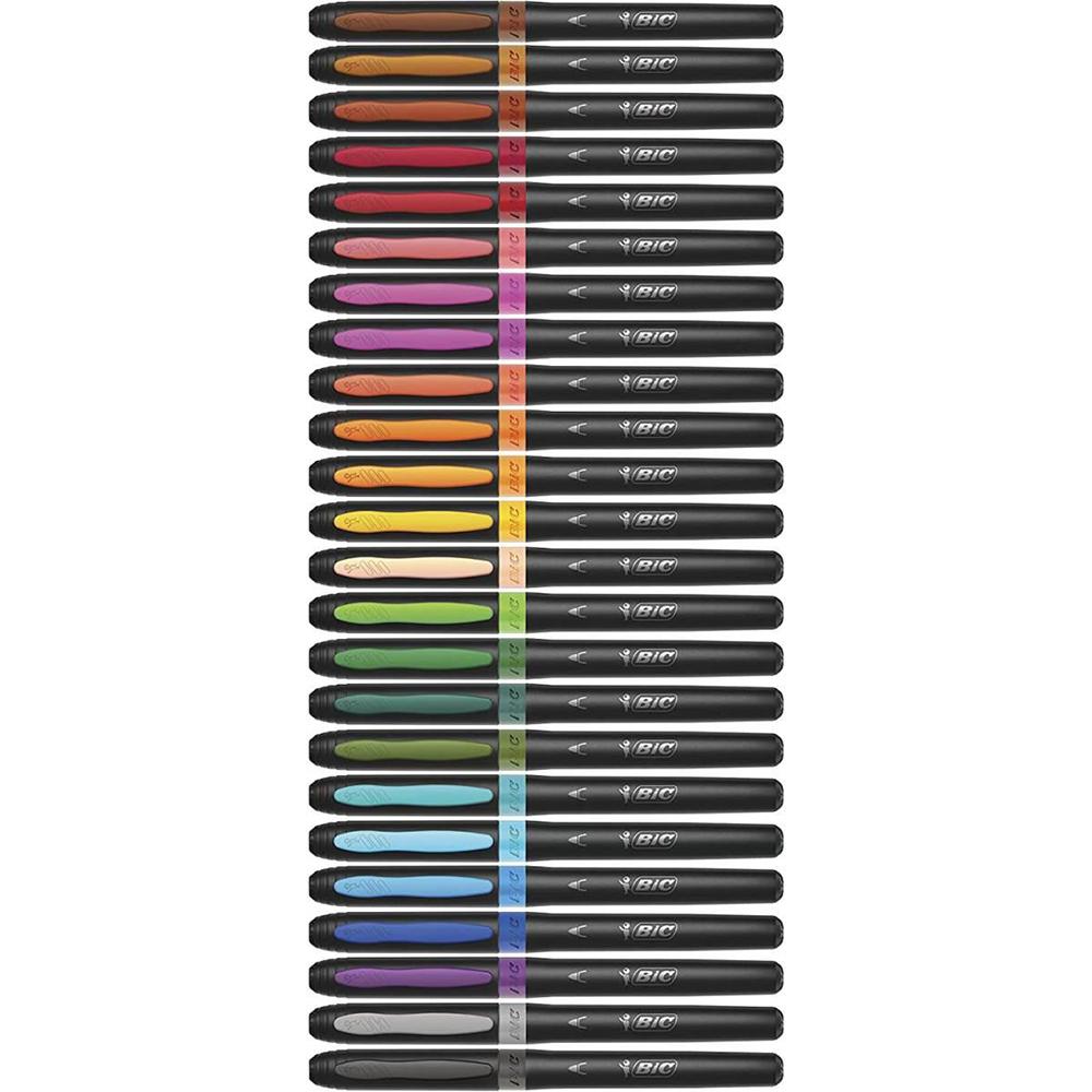24 Canetas de Feltro Bic Intensity