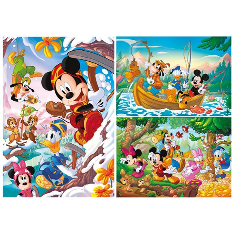 Puzzles 3x48 Peças - Mickey Mouse