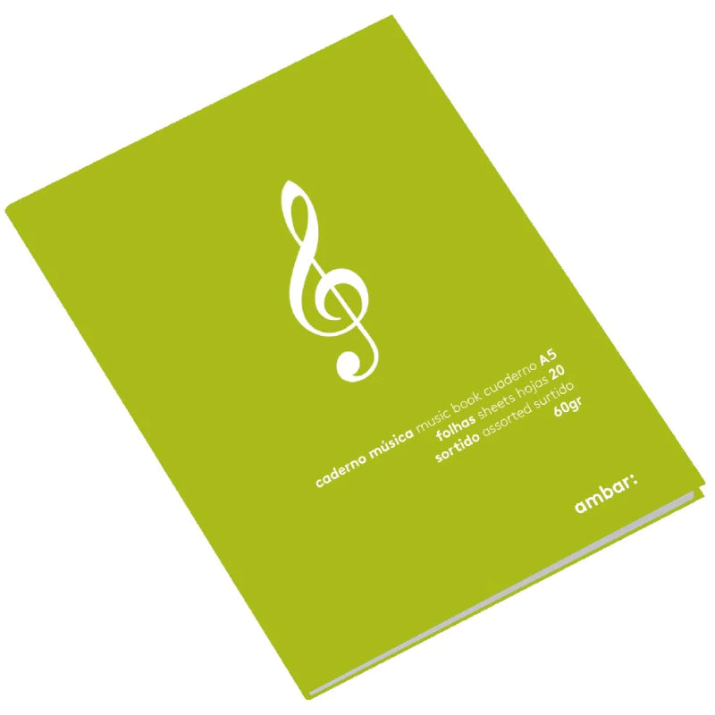 Caderno de Música Ambar A5