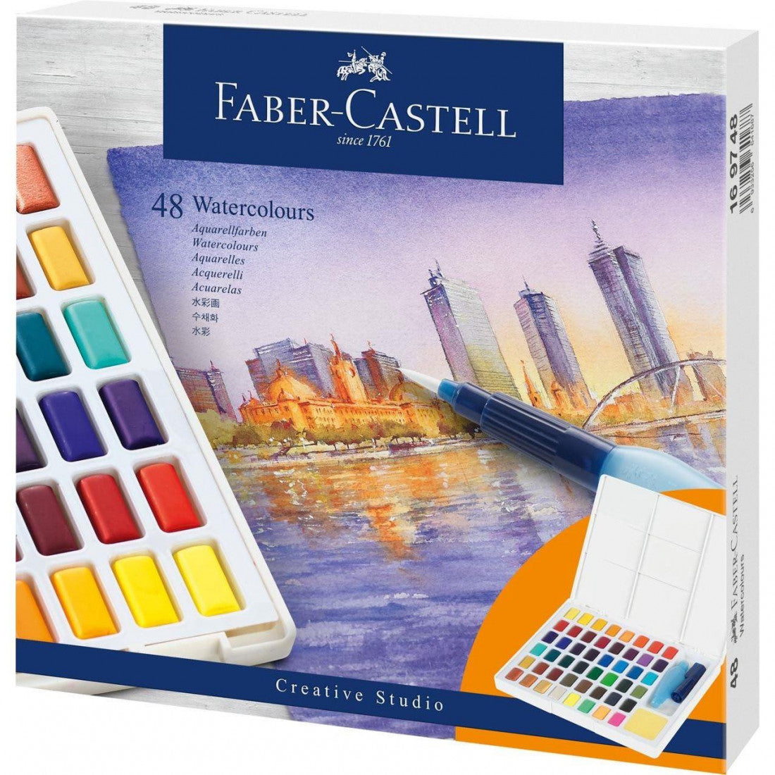 48 Aguarelas Goldfaber em Pastilhas