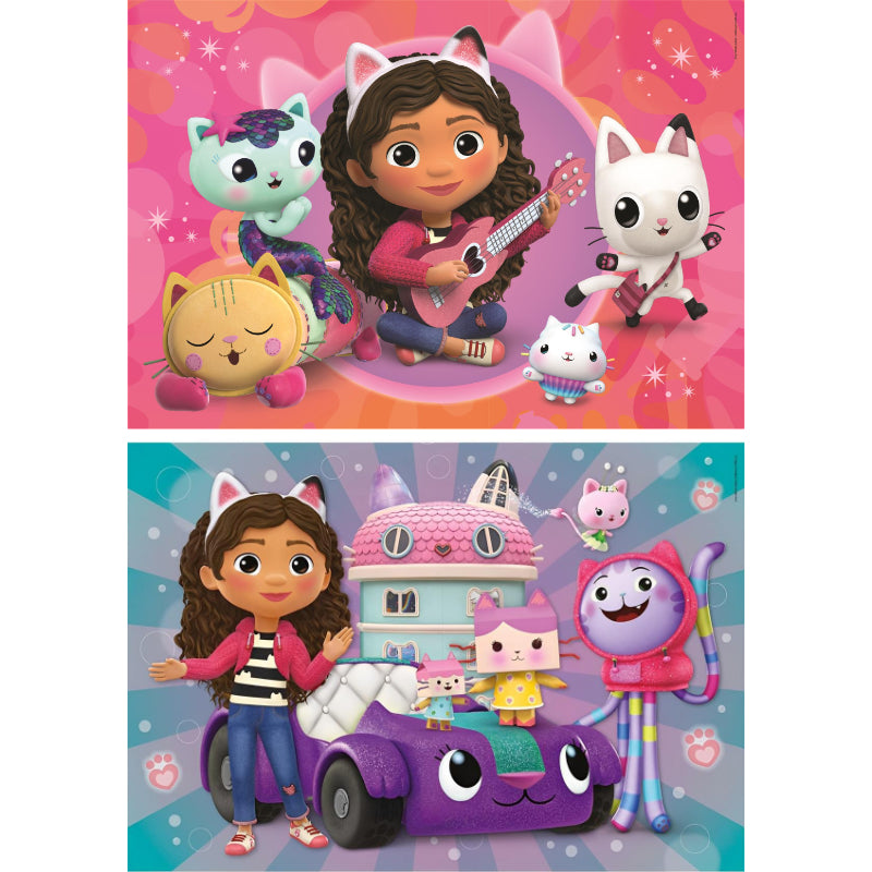 Puzzles 2x20 Peças - A Casa Mágica da Gabby