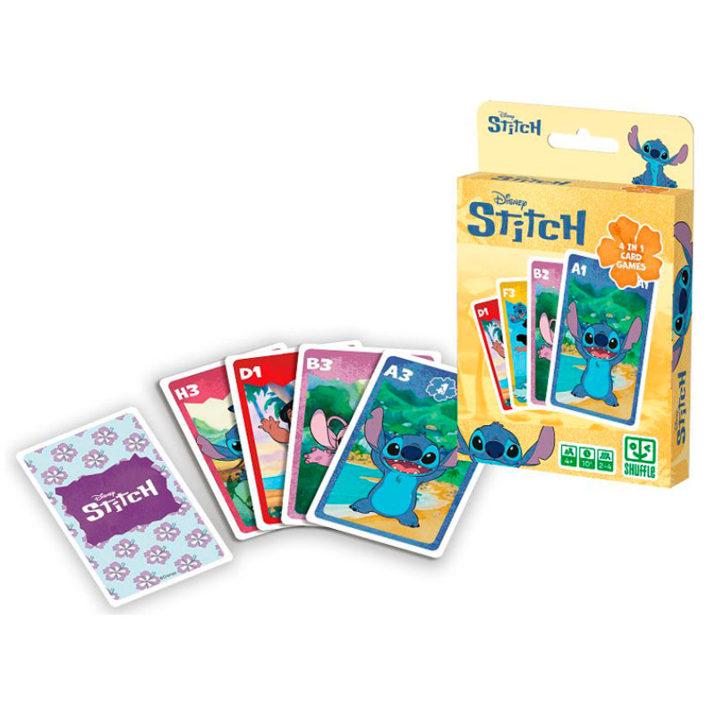Jogos de Cartas 4em1 Disney Stitch