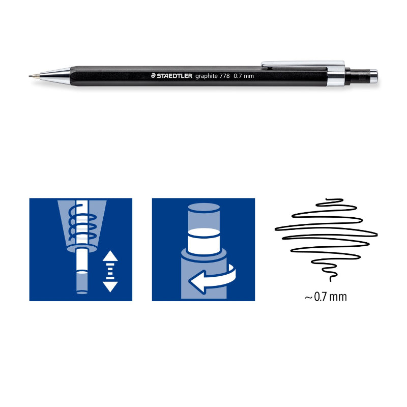 Lapiseira Staedtler Graphite 778 0.7 mm
