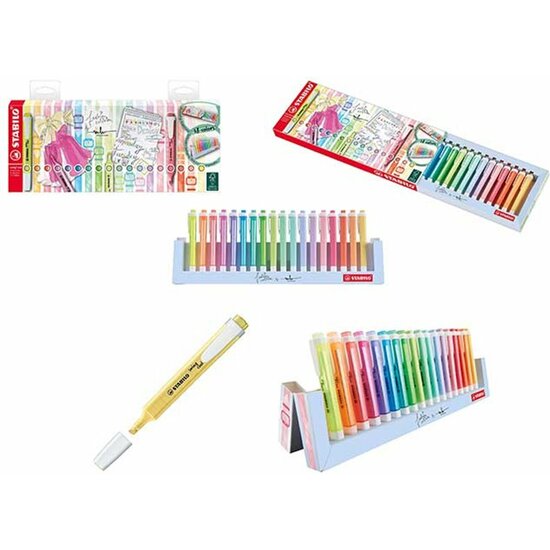 18 Marcadores Fluorescente Staedtler Swing Cool Pastel