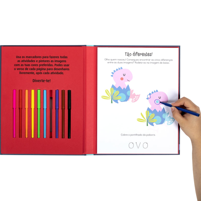 Dinossauros - Livro de Atividades com Marcadores