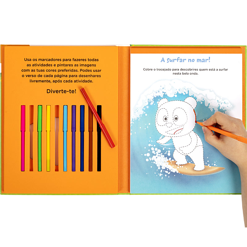 Panda: Livro de Atividades com Marcadores