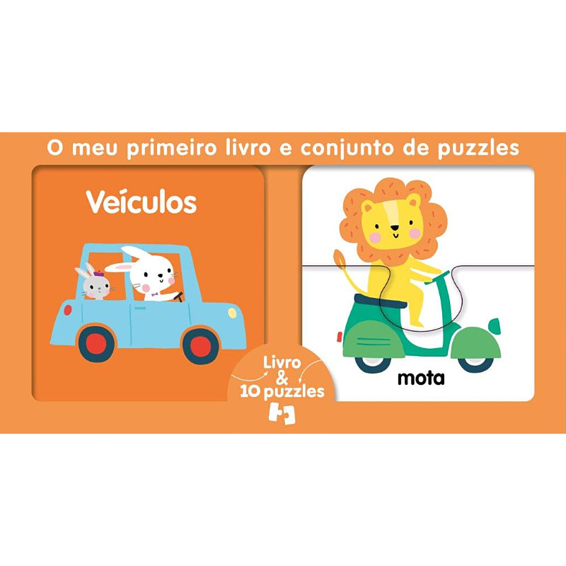 Veículos - O Meu Primeiro Livro e Conjunto de Puzzles