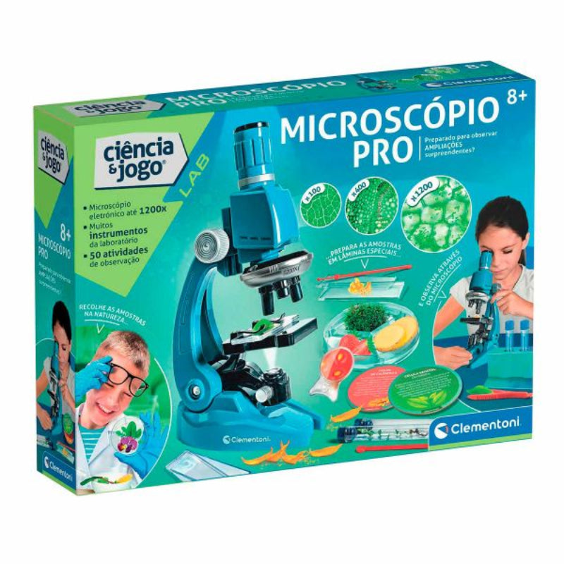 Microscópio Pro Clementoni Ciência & Jogo