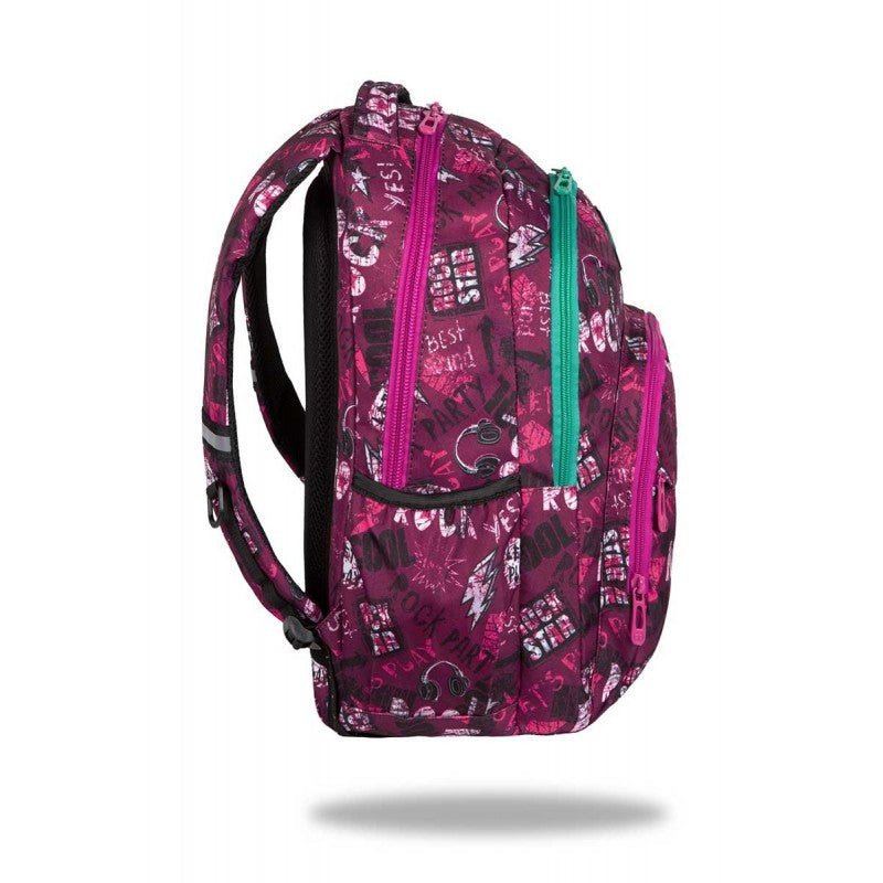 Mochila CoolPack Factor Rosa Rock - 45cm