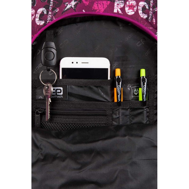 Mochila CoolPack Factor Rosa Rock - 45cm