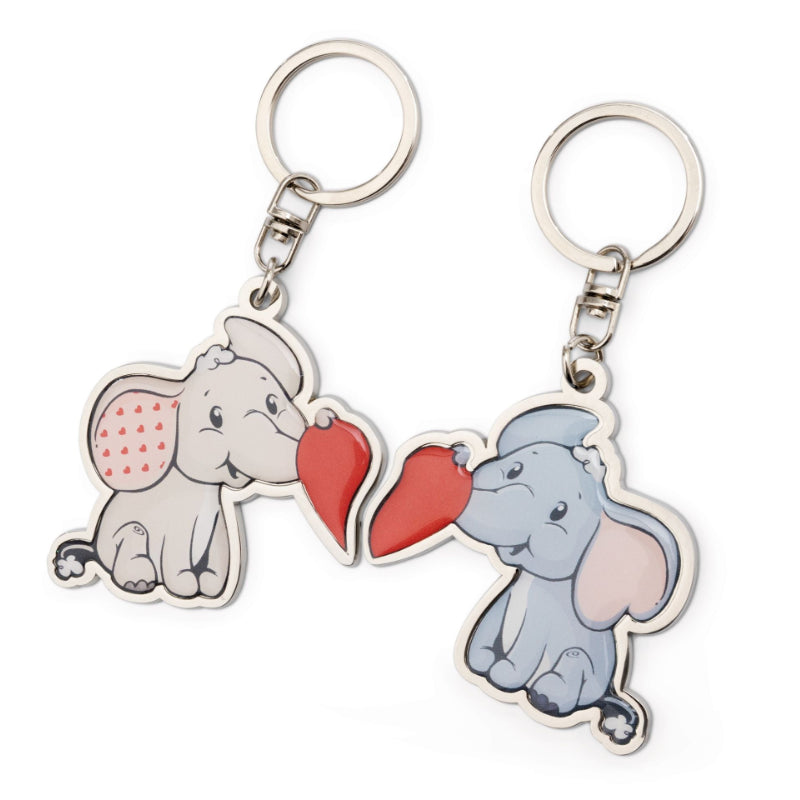 Porta-chaves Elefante Metálico c/ 2 Peças - Nici