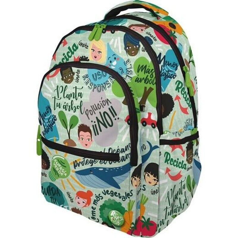 Mochila Escolar Roomy Revolution Green