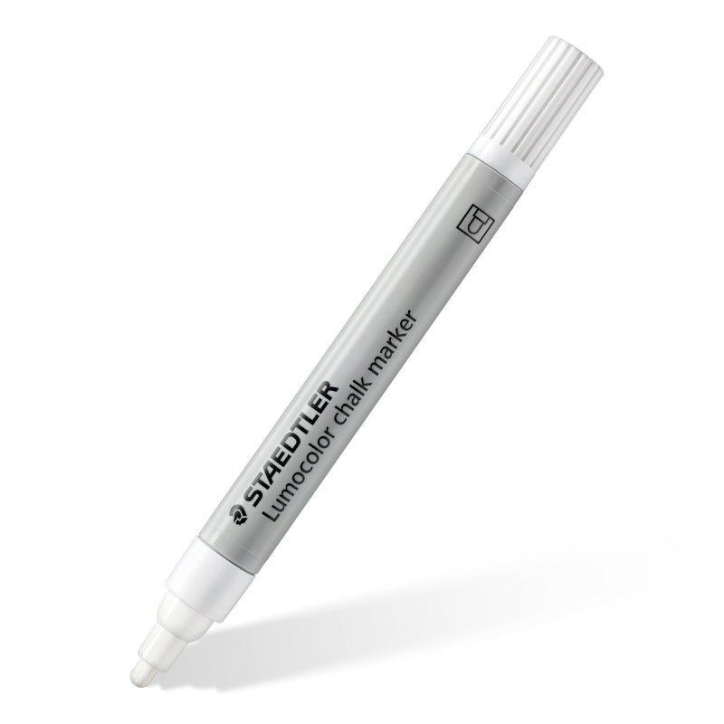 Marcador de Giz Líquido - Staedtler Lumocolor - Branco