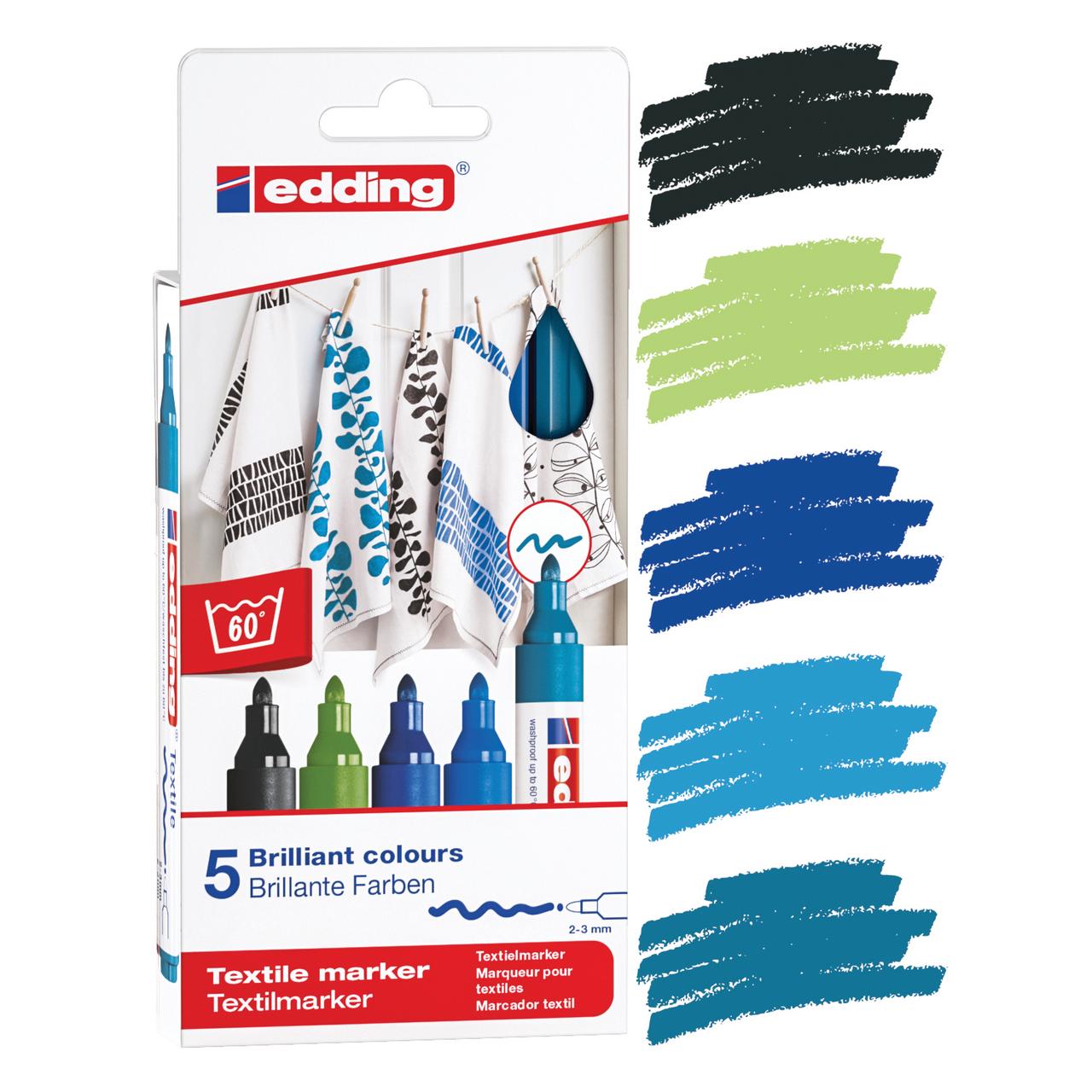 5 Marcadores Edding 4500 Multicor