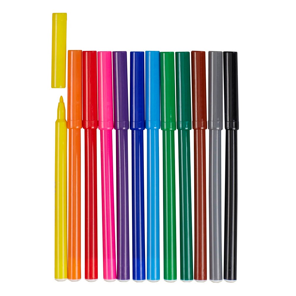 12 Canetas de Feltro Faber-Castell