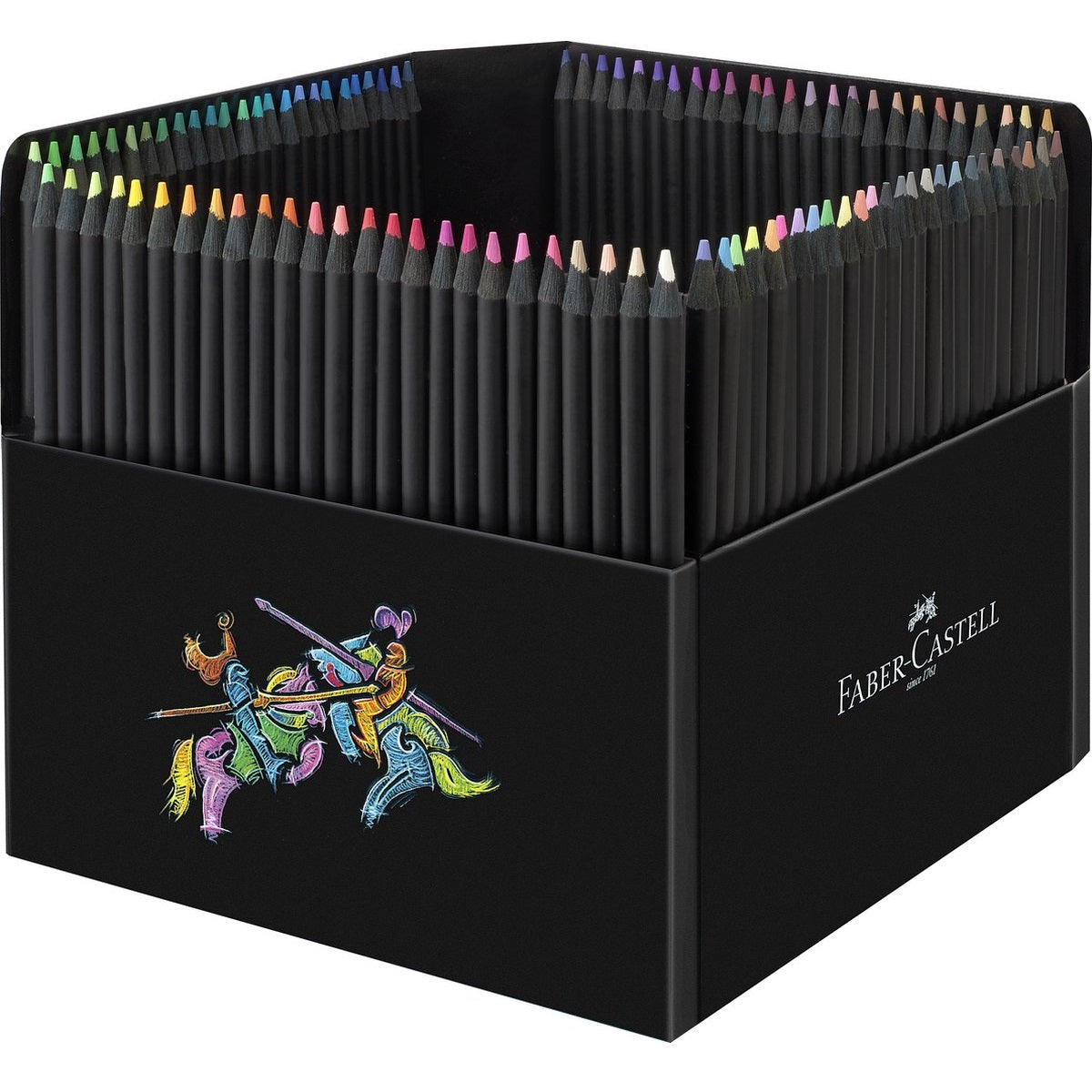 100 Lápis De Cor Faber Castell Black Edition