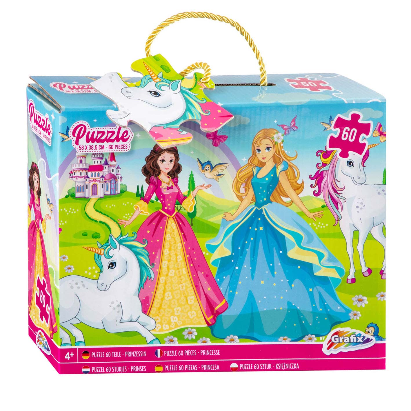 Puzzle 60 Peças - Princesas
