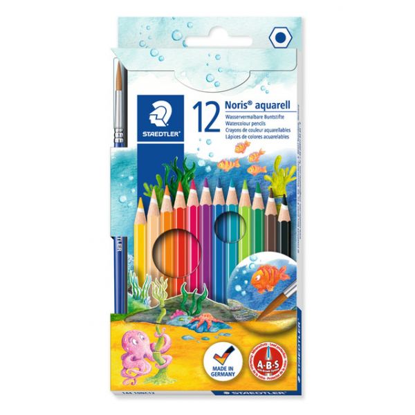 12 Lápis de Cor Aguareláveis Noris Club Staedtler