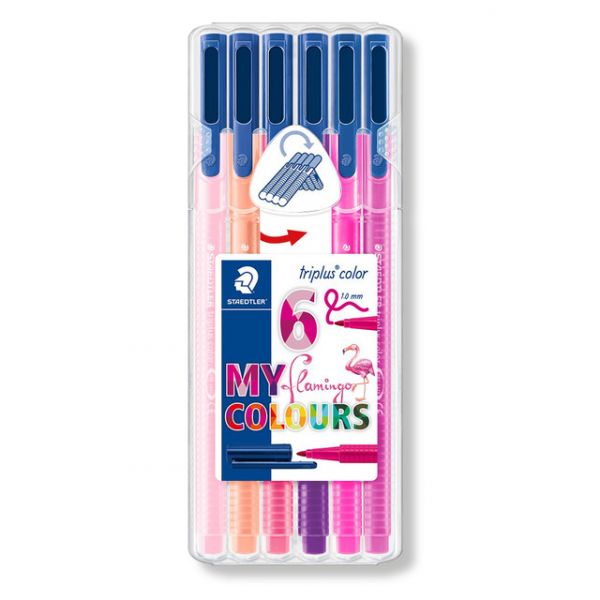 6 Canetas Staedtler Triplus