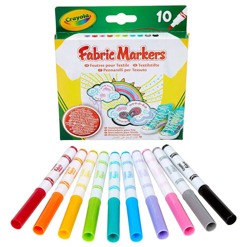 10 Marcadores de Tecido Crayola