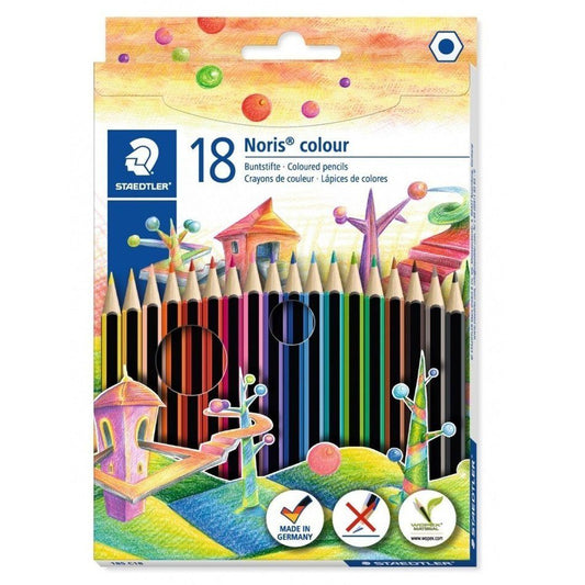 18 Lápis de Cor Hexagonais Noris - Staedtler