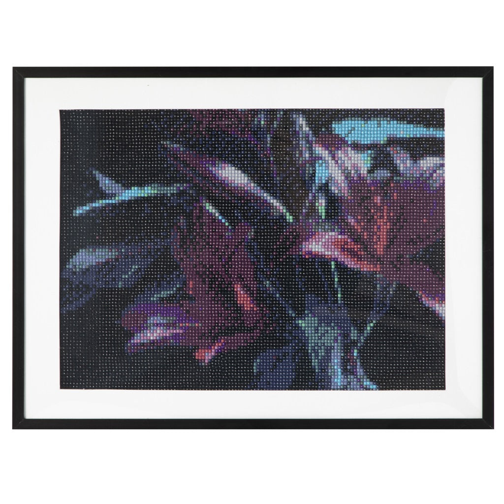 Quadro de Pintar Por Diamantes Flores 30x40cm