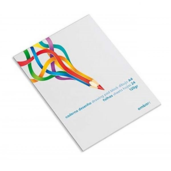 Bloco Desenho Colado A4 AMBAR