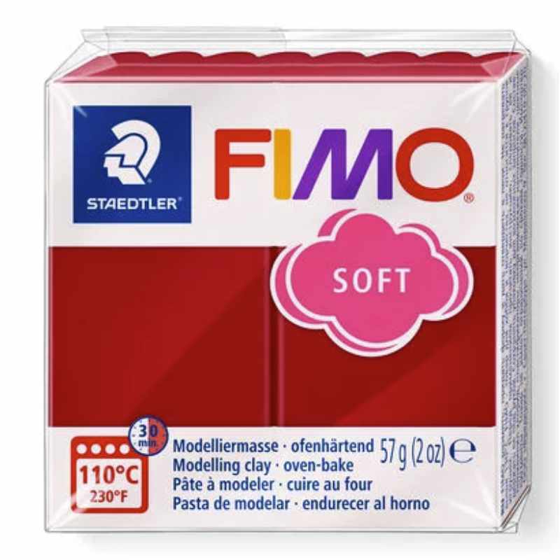 FIMO Soft 57g - 26 Vermelho Cereja