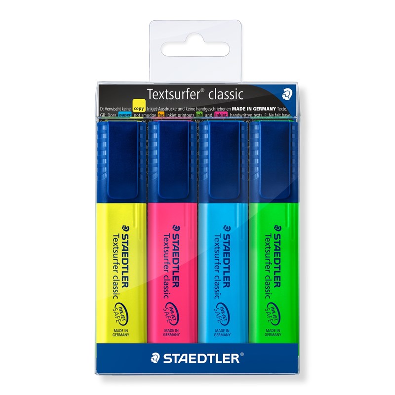 4 Marcadores Fluorescentes (Staedtler)