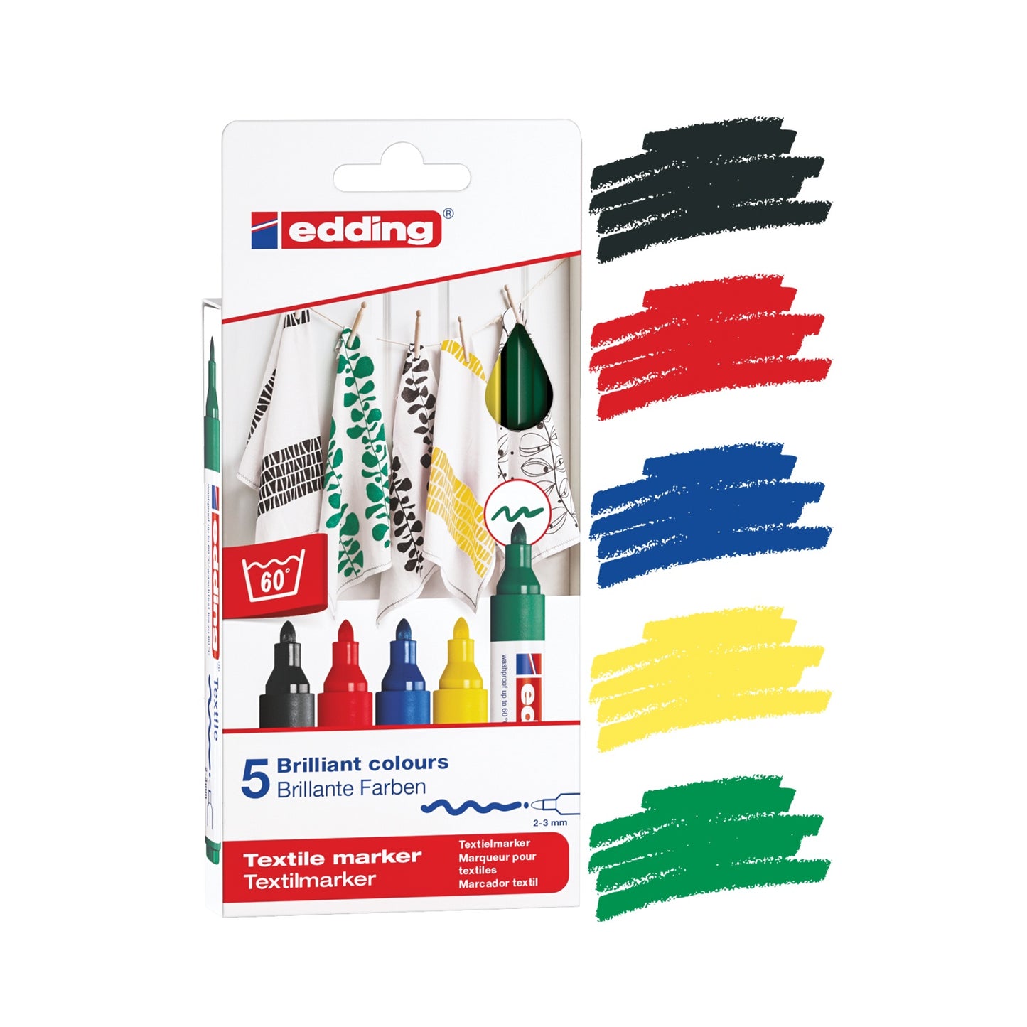 5 Marcadores Edding 4500 Multicor
