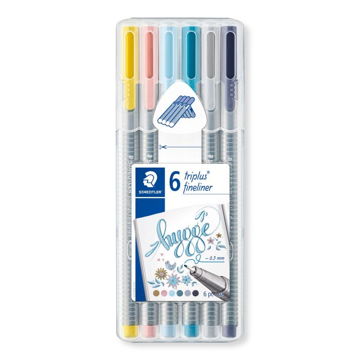 Staedtler Triplus fineliner - 6 Marcadores