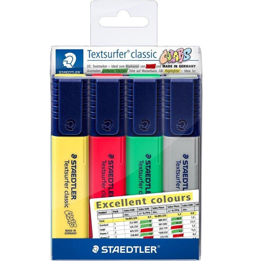 4 Marcadores Fluorescentes Staedtler