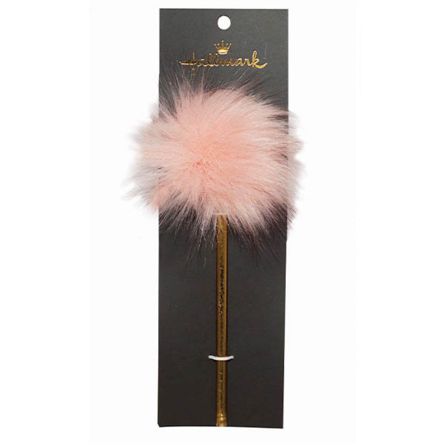 Lápis Dourado com Pompom Rosa – Hallmark