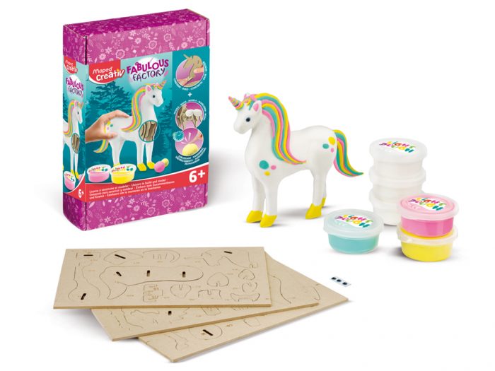 Puzzle de Madeira 3D e Pasta de Moldar Maped Creativ