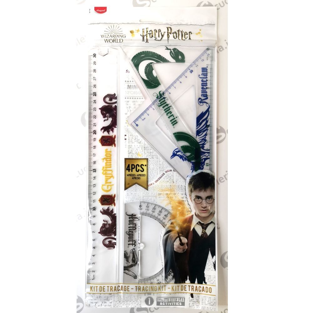 Conjunto Traçado 4 Peças Harry Potter
