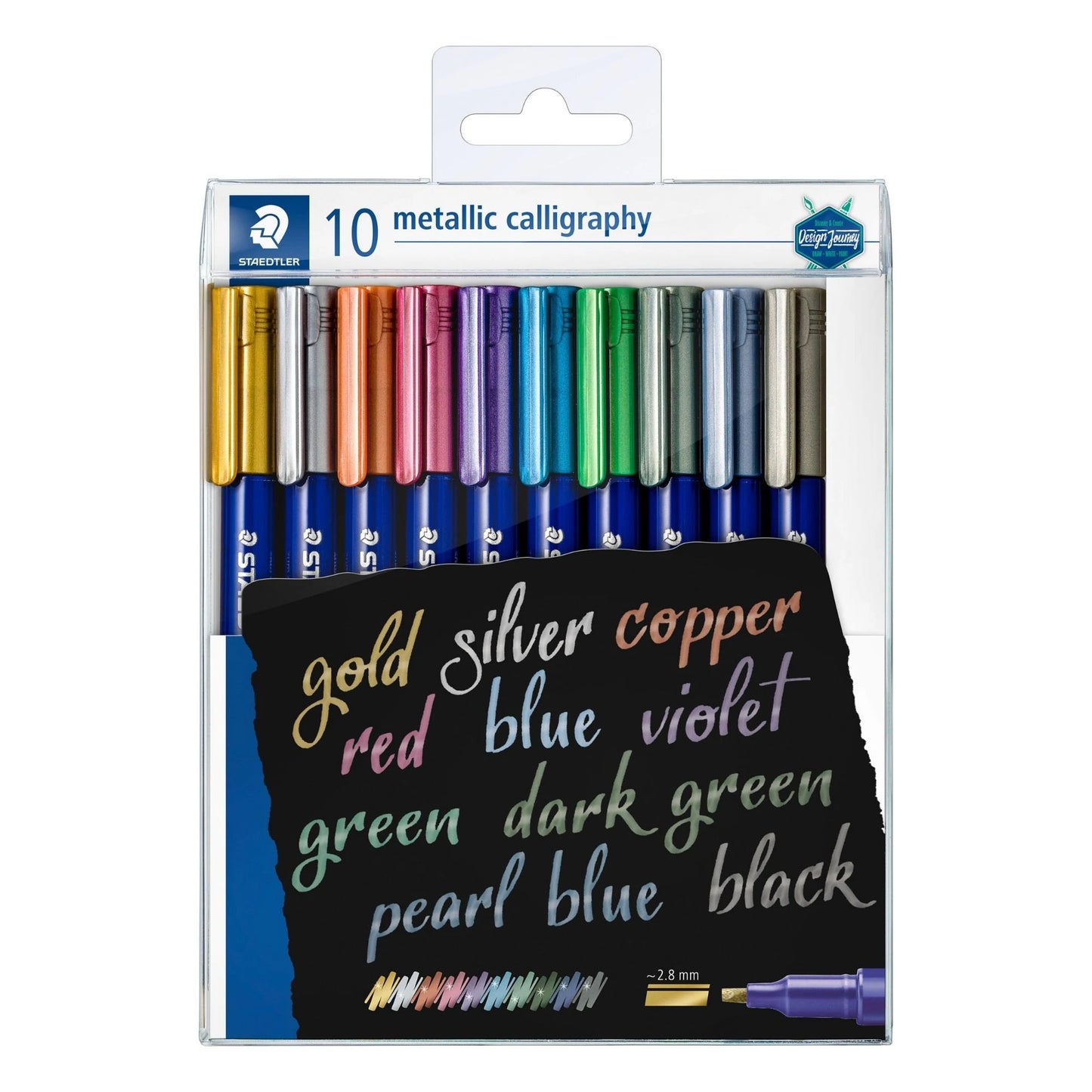 10 Marcadores Metálicos Brush Staedtler