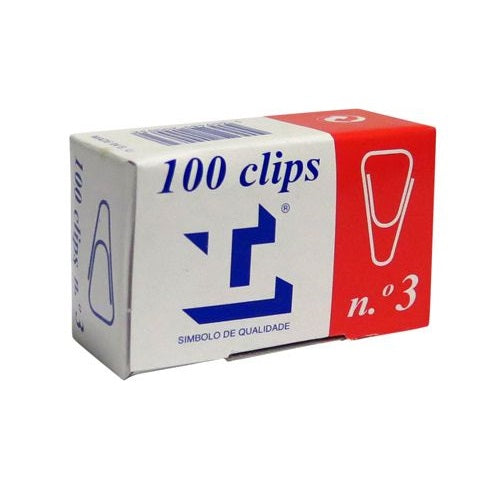 Caixa com 100 Clips Nº 3