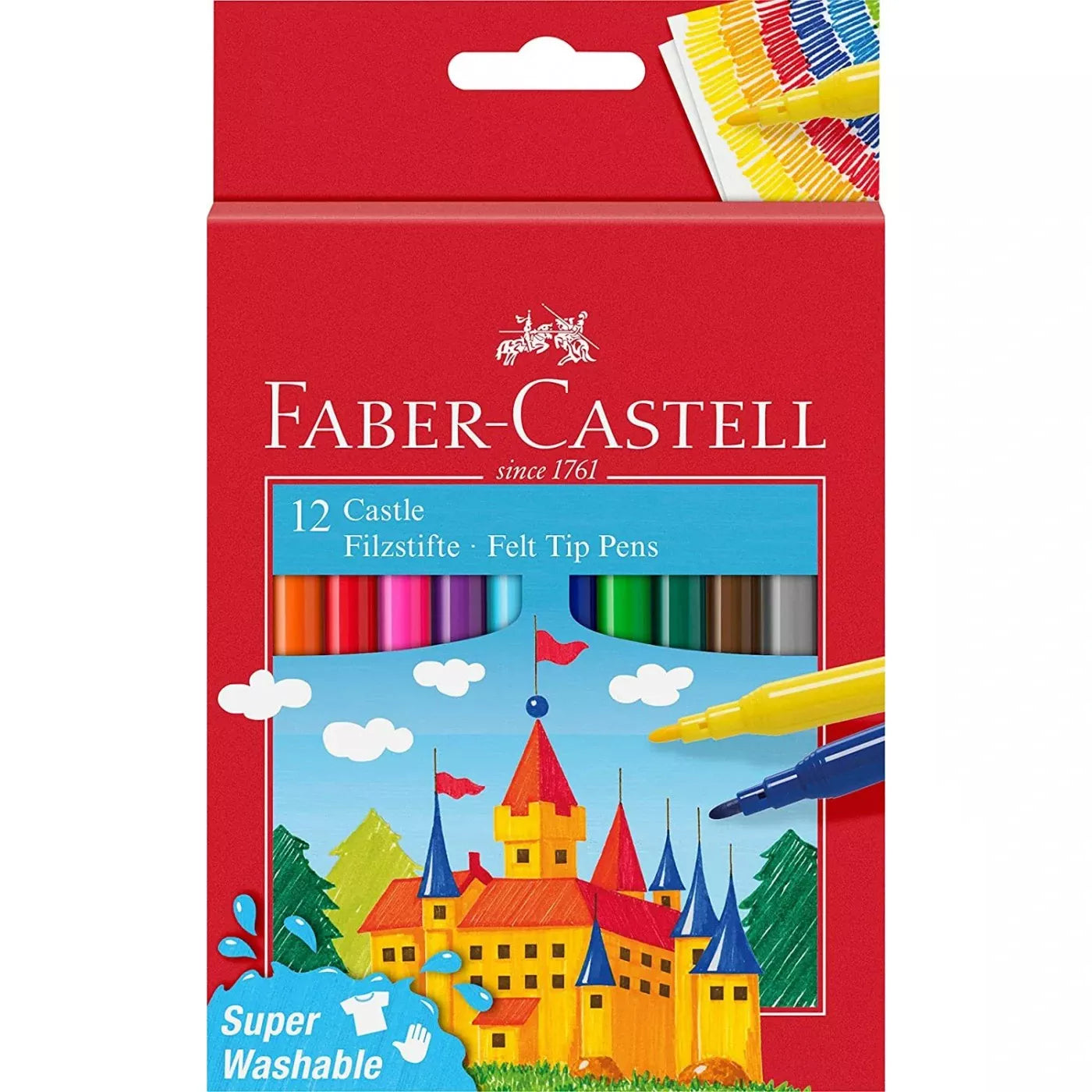 12 Canetas de Feltro Faber-Castell