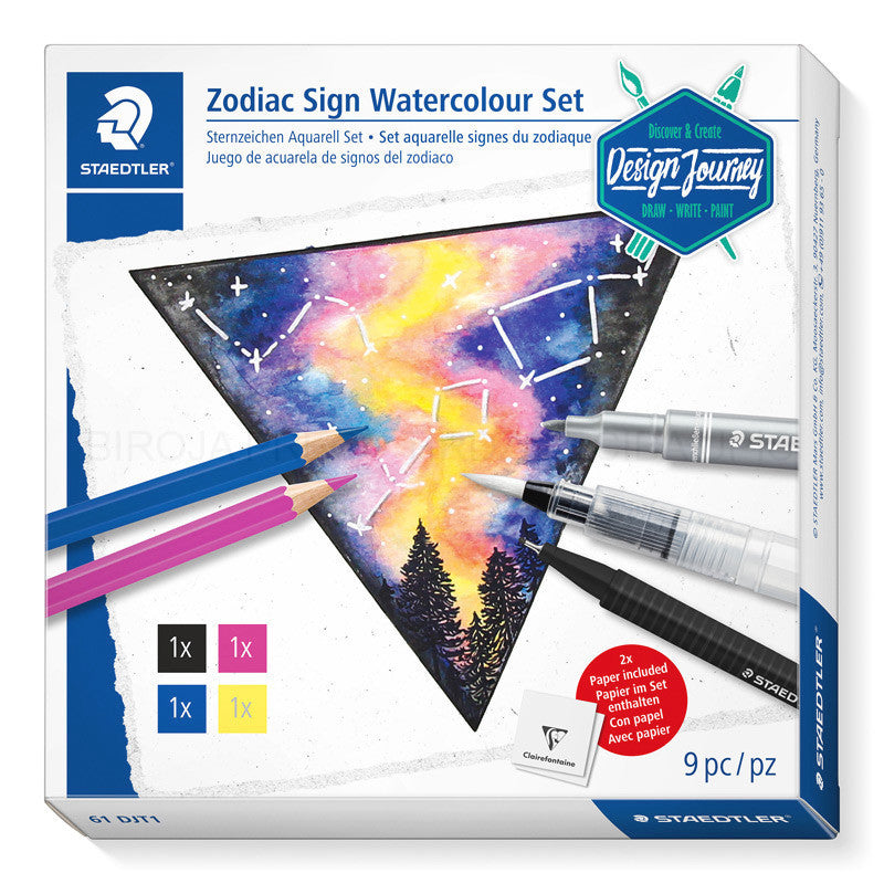 Pack Aguarela Staedtler Watercolor Signos Zodíaco