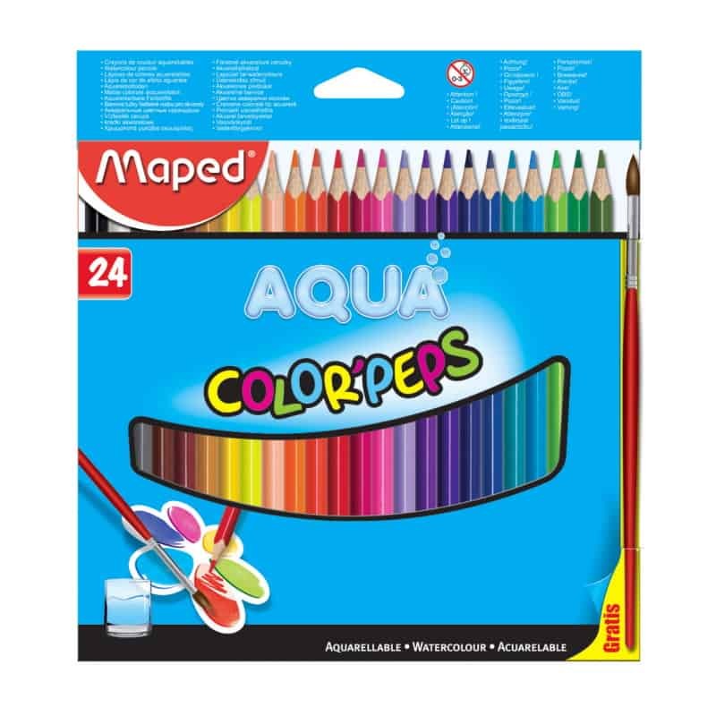 24 Lápis de Cor Aquareláveis (Maped)