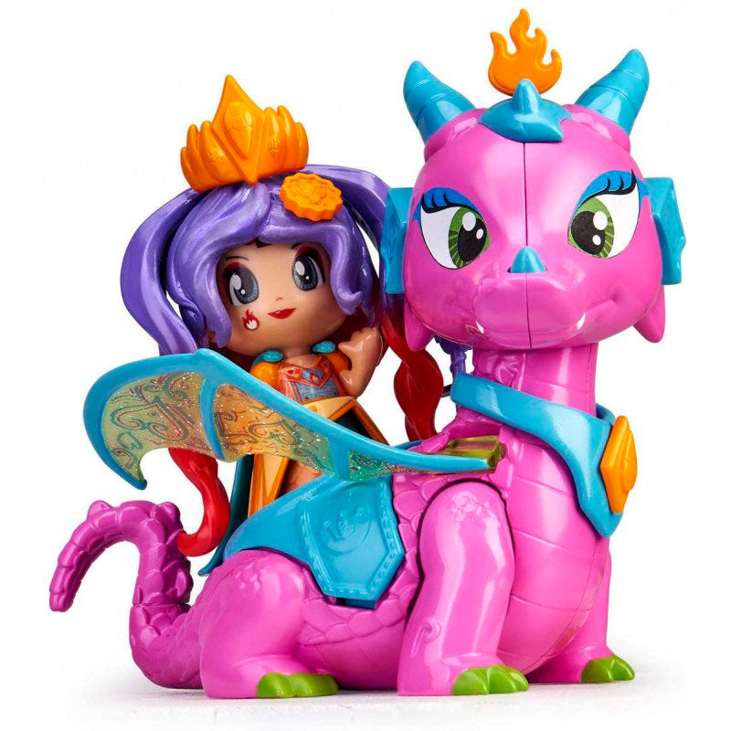 Boneca Famosa Pinypon Mix & Match: Rainha e Dragão