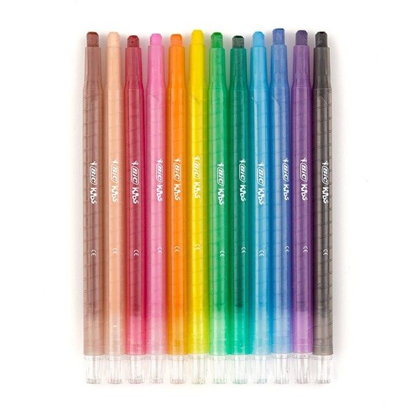 Bic Kids - 12 Lápis de Cera Turn&Colour - 880508