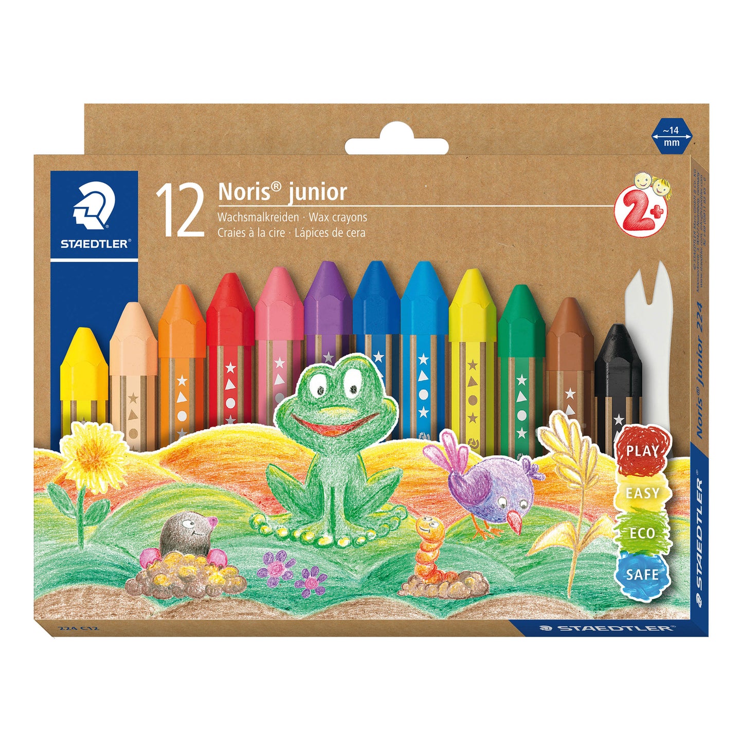 12 Lápis de Cera Staedtler Noris Junior